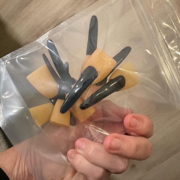 Long black nails fingertips Spirit Halloween Goth Grunge Halloween Party - Picture 2 of 9